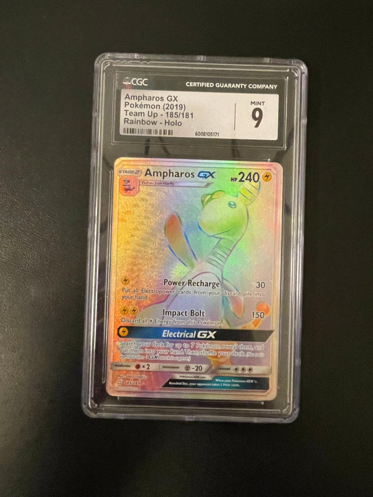 Ampharos GX 185/181 CGC 9
