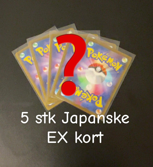 5 Stk Japanske EX Kort Random
